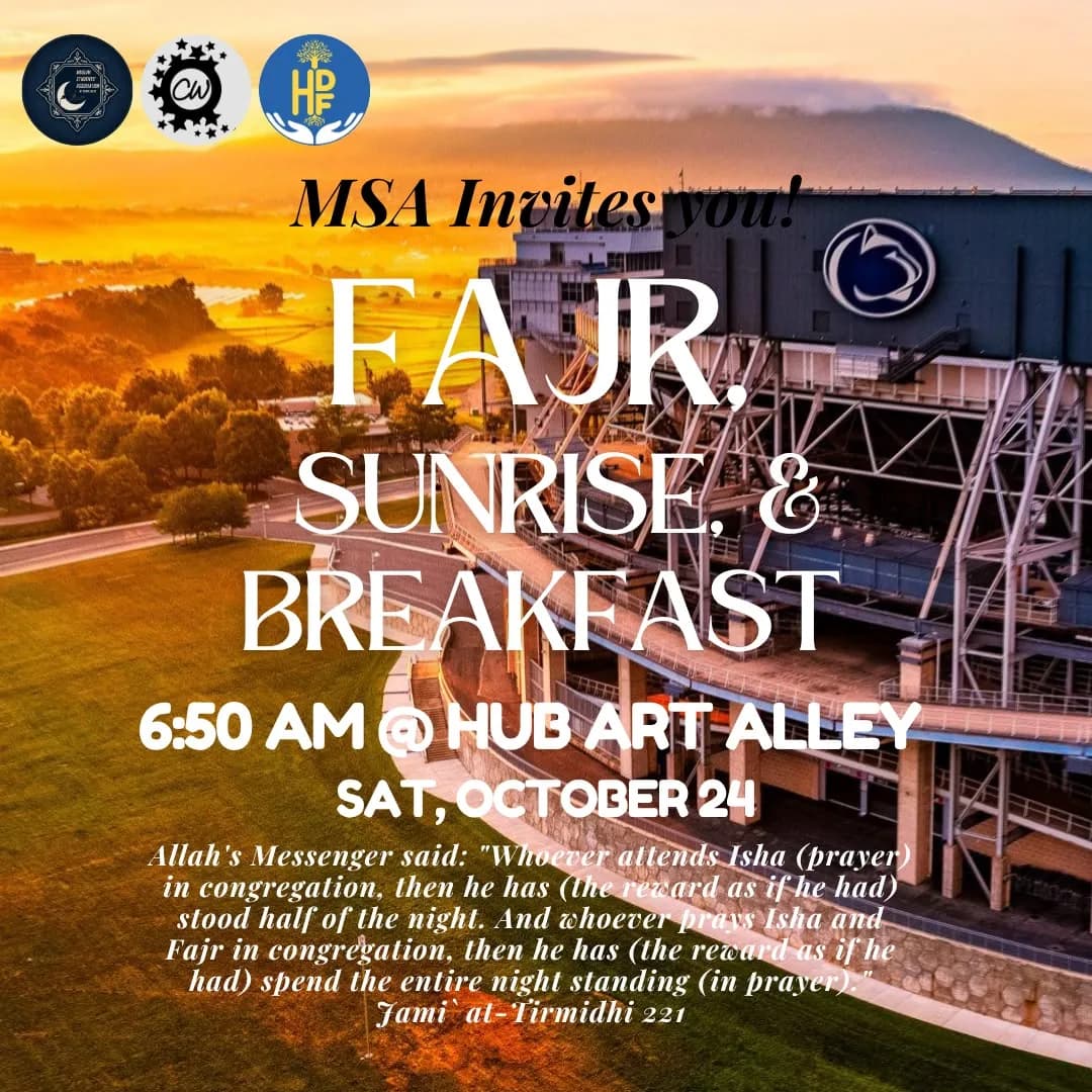 FAJR, SUNRISE, & BREAKFAST